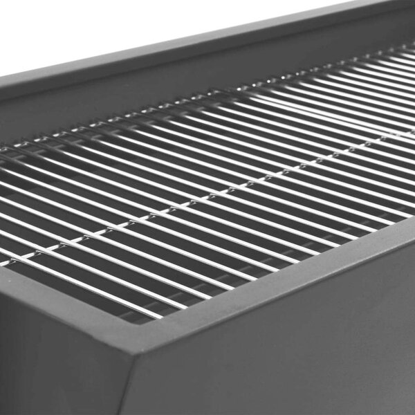VidaXL Elektromos Forgó Grill - Rozsdamentes Acél - 113x40x92cm