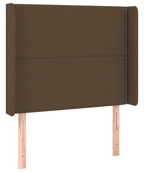 VidaXL LED Ágyfejtámla - Sötétbarna - 103x128cm