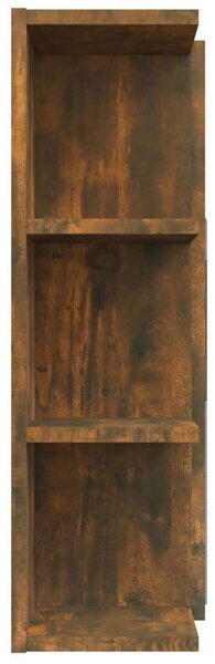VidaXL Fürdőszobabútor Tükörrel - Füstös Tölgy - 80x20,5x64 cm