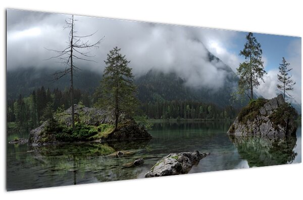 Fák a tóban képe (120x50 cm)