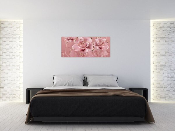 Kép - Virágos dekoráció (120x50 cm)