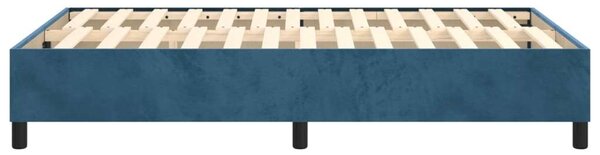 VidaXL Bársony Ágykeret - Sötétkék - 120x200 cm