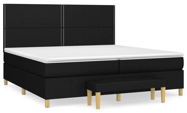 VidaXL 200x200 cm-es Ágy - Fekete Szövet