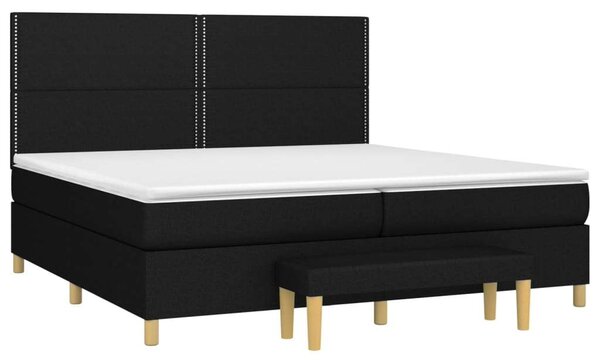 VidaXL 200x200 cm-es Ágy - Fekete Szövet