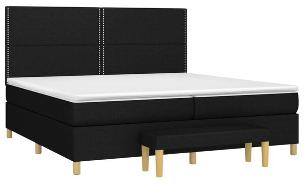 VidaXL 200x200 cm-es Ágy - Fekete Szövet