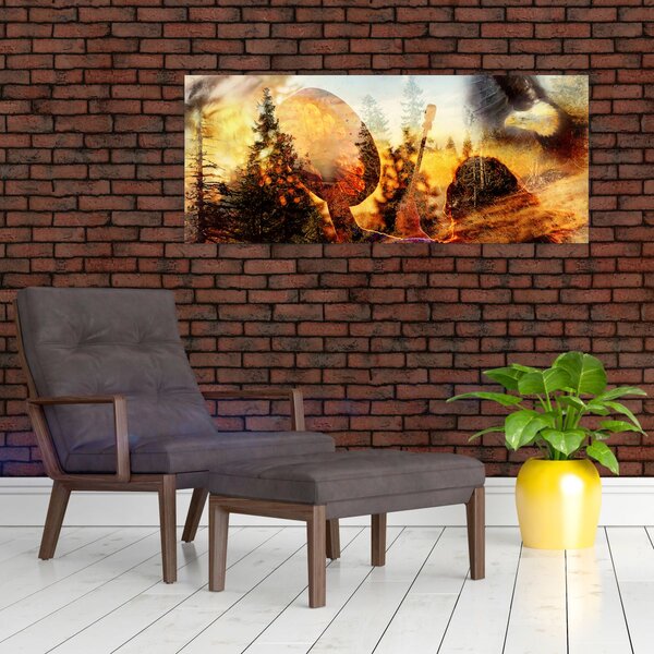Kép - Sámán motívum (120x50 cm)