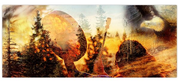 Kép - Sámán motívum (120x50 cm)