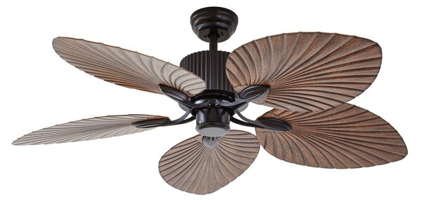 Silvaris mennyezeti ventilátor, fa hatású, DC, csendes, Ø 132 cm, Lucande, Silvaris, Fa, Nappali, Műanyag, Skandináv