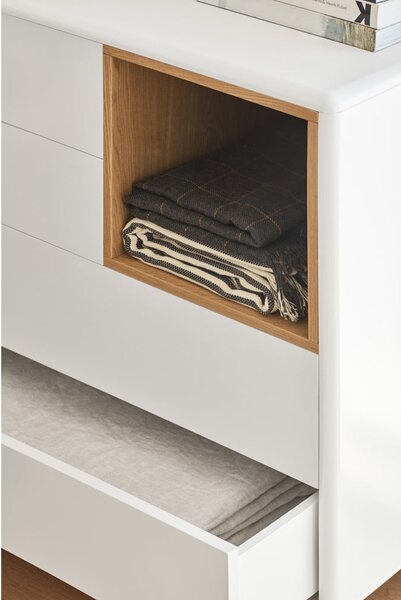 Krémszínű komód 90x90x40 cm Corvo – Teulat