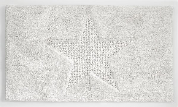 Lindano fehér pamut fürdőszobai kilépő, 55 x 65 cm - Kela