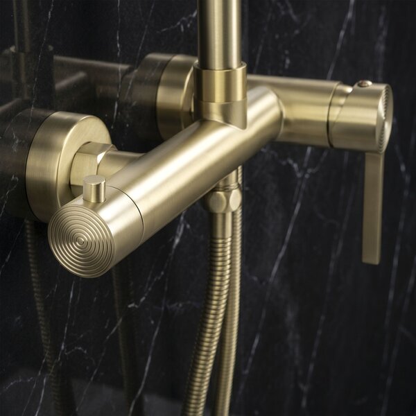 Rea Foster, zuhanyszett karos csapteleppel, matt arany, REA-P9673