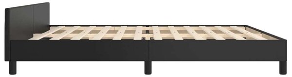 VidaXL Ágykeret - Fekete Műbőr - 200x200 cm
