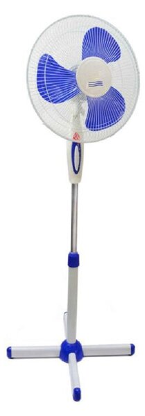 Nasco álló ventilátor 3 sebességfokozattal és oszcilláló funkcióval - fehér és kék - 130 cm, 40w