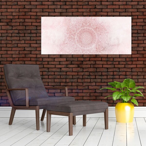 Kép - Rózsaszín mandala (120x50 cm)