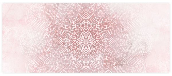 Kép - Rózsaszín mandala (120x50 cm)