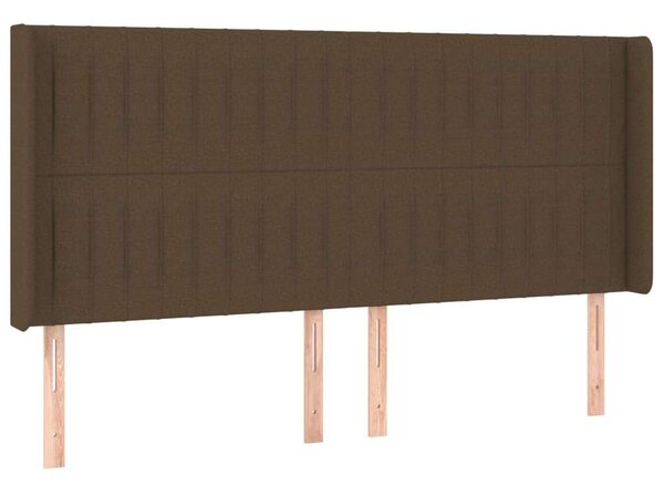 VidaXL LED-es Ágy - Barna Szövet - 200x200 cm