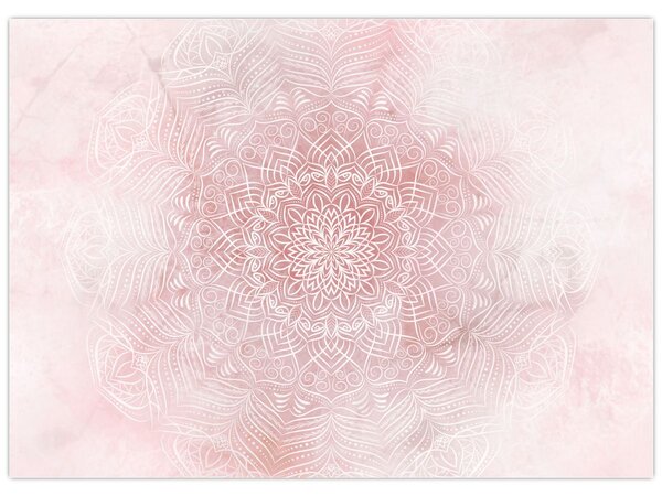 Kép - Rózsaszín mandala (70x50 cm)