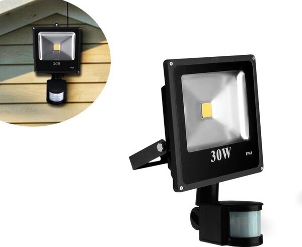 30w-os mozgásérzékelős LED reflektor