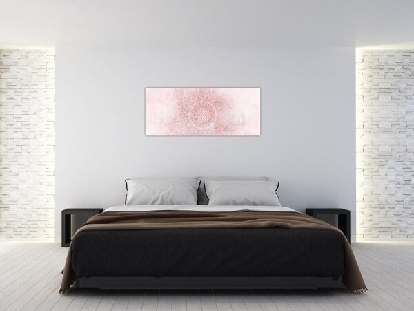Kép - Rózsaszín mandala (120x50 cm)