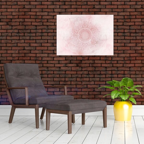 Kép - Rózsaszín mandala (70x50 cm)