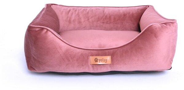 Rózsaszín bársony ágy 55x42 cm Royal - Petsy