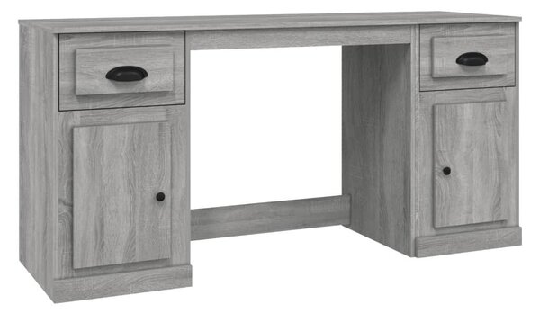 VidaXL Íróasztal Szekrényekkel - Sonoma Szürke Fa - 154,5cm