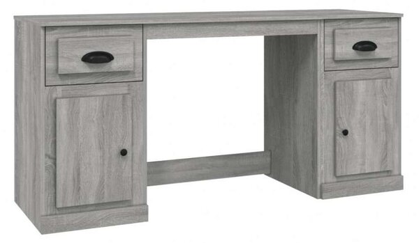 VidaXL Íróasztal Szekrényekkel - Sonoma Szürke Fa - 154,5cm