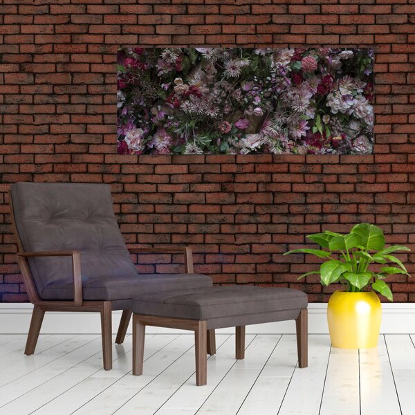Kép - Virágfal (120x50 cm)