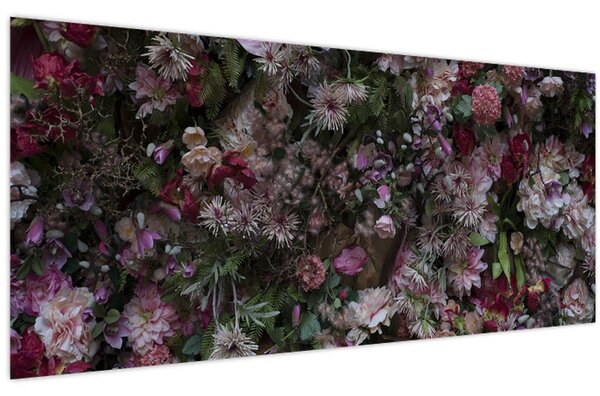 Kép - Virágfal (120x50 cm)