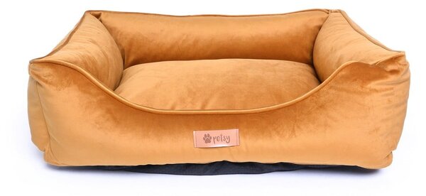 Aranyszínű bársony ágy 65x50 cm Royal - Petsy