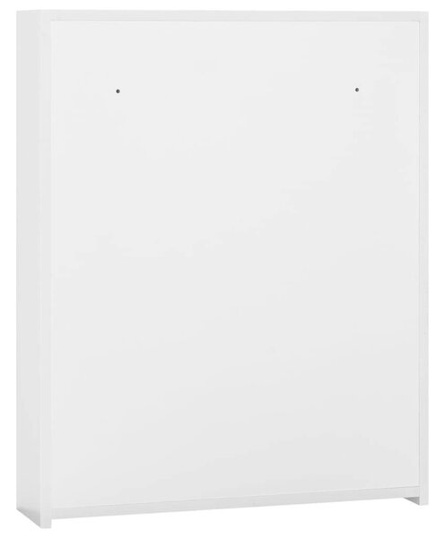 VidaXL Fürdőszobaszekrény - Tükör - Fehér - 60x15x75 cm