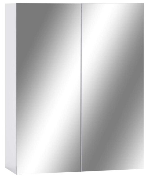 VidaXL Fürdőszobaszekrény - Tükör - Fehér - 60x15x75 cm