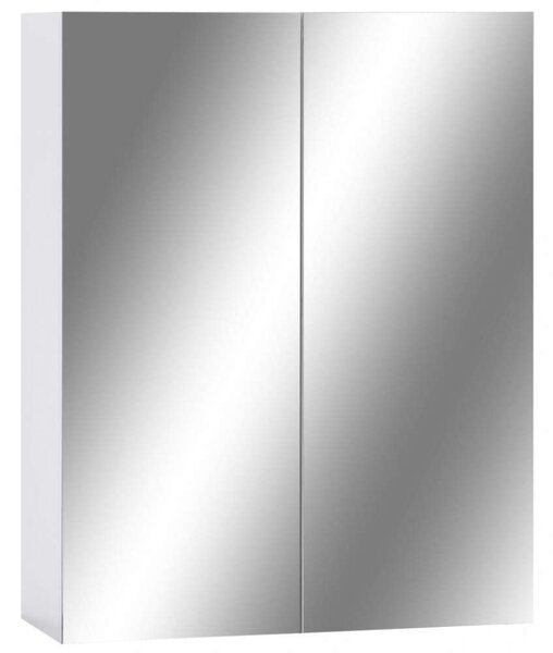 VidaXL Fürdőszobaszekrény - Tükör - Fehér - 60x15x75 cm