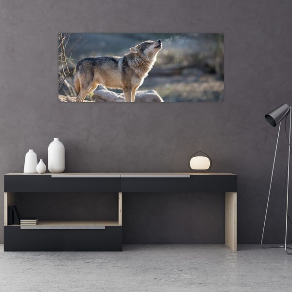 Kép - Üvöltő farkas (120x50 cm)