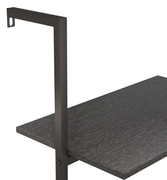 Létrapolc - 5 Polc - Fekete - 64x35x185 cm