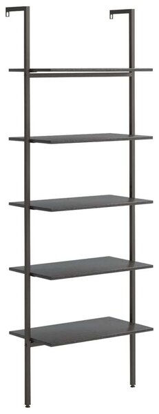Létrapolc - 5 Polc - Fekete - 64x35x185 cm
