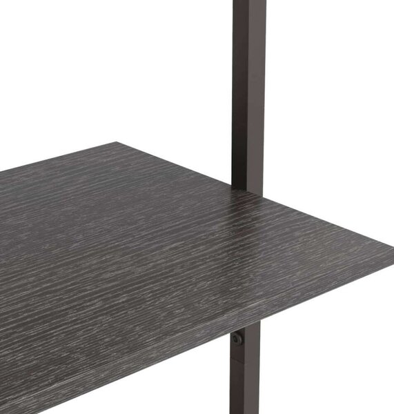 Létrapolc - 5 Polc - Fekete - 64x35x185 cm