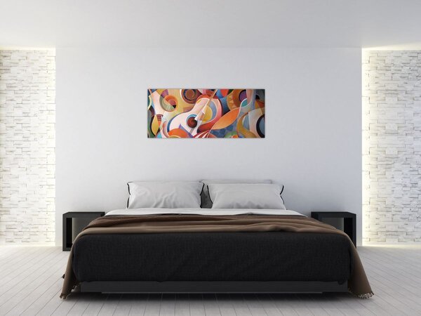 Kép - Zenei absztrakt (120x50 cm)