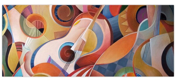 Kép - Zenei absztrakt (120x50 cm)