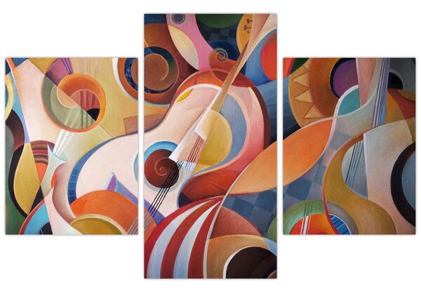 Kép - Zenei absztrakt (90x60 cm)