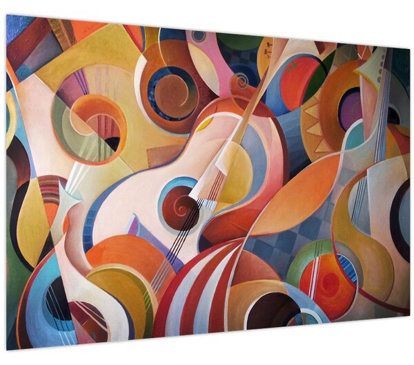 Kép - Zenei absztrakt (90x60 cm)
