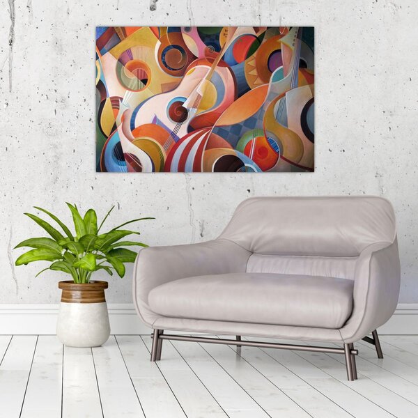 Kép - Zenei absztrakt (90x60 cm)