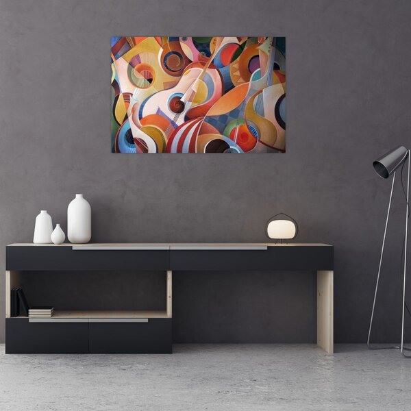 Kép - Zenei absztrakt (90x60 cm)