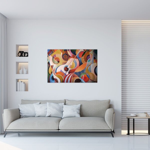 Kép - Zenei absztrakt (90x60 cm)
