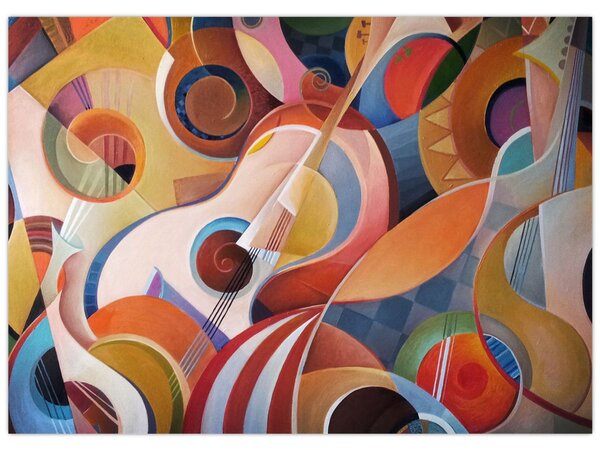 Kép - Zenei absztrakt (70x50 cm)