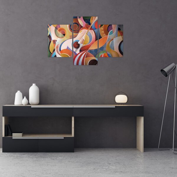 Kép - Zenei absztrakt (90x60 cm)