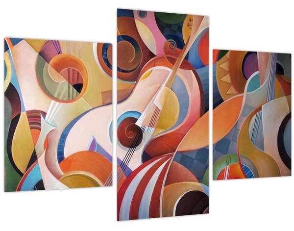 Kép - Zenei absztrakt (90x60 cm)