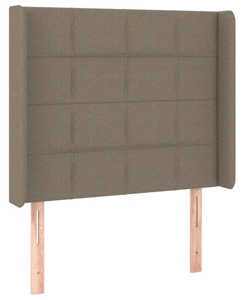 VidaXL Szövet Ágyfejtámla LED-del - Barna - 93x16x118/128cm