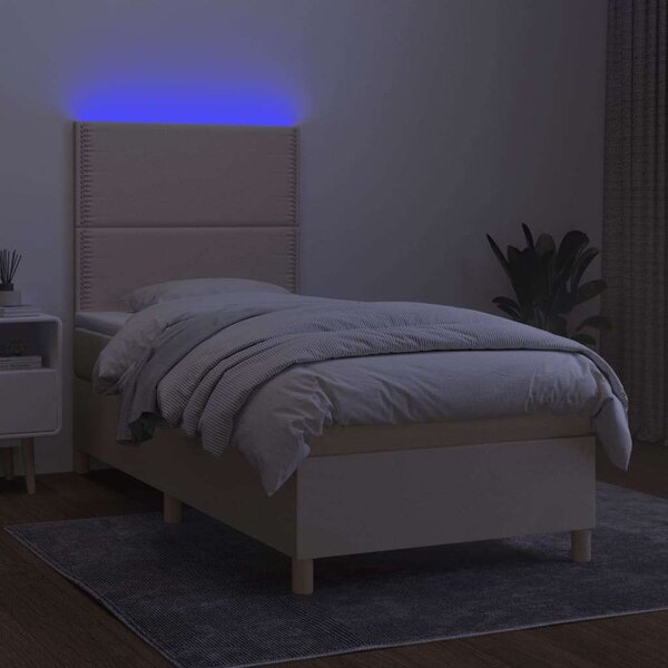 VidaXL LED-es Ágy Matraccal - 100x200 cm