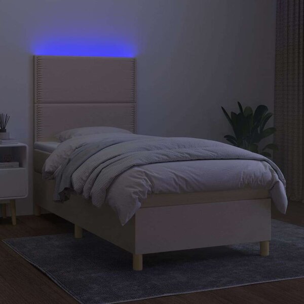VidaXL LED-es Ágy Matraccal - 100x200 cm